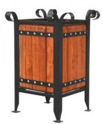 Урны, корзины, цветочницы, вазоны - Вазон садово-парковый "Сириус" 2200x385x725 мм