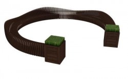 Скамейка параметрическая "Long bench"