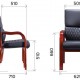 Стул руководителя Everprof President Wood CF Экокожа Черный