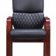 Стул руководителя Everprof President Wood CF Экокожа Черный