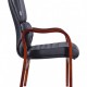Стул руководителя Everprof President Wood CF Экокожа Черный
