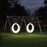 Уличная мебель - Качели светящиеся с конструкцией "Ring"